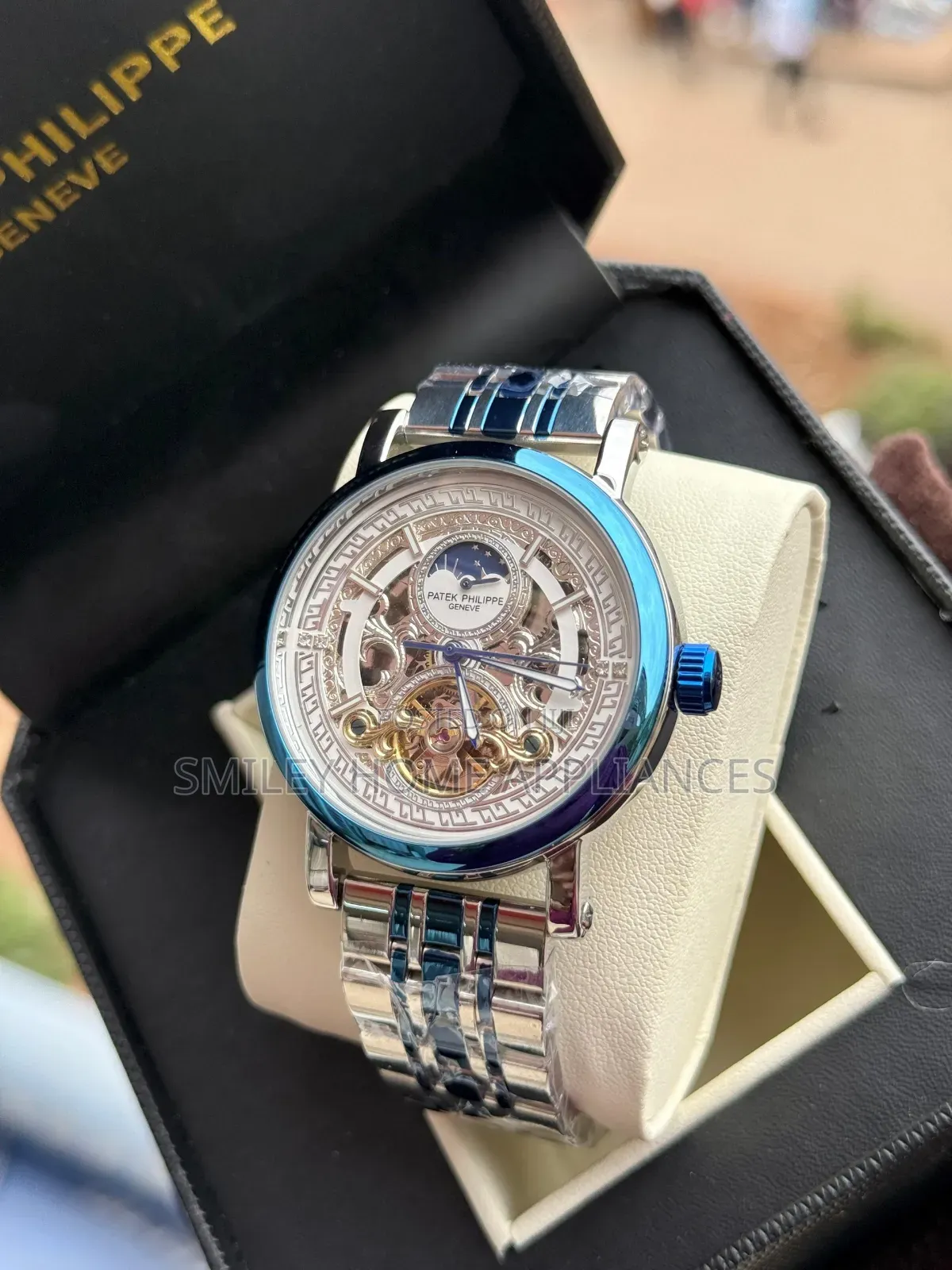 Stainless Steel Strapped Original Patek Philippe Watch