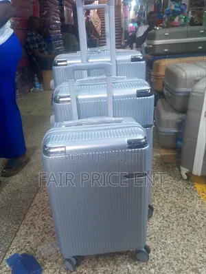 Original Rubber Plastic Suitcases. Medium. ( Gray)