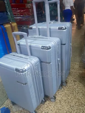 Original Rubber Plastic Suitcases. Medium. ( Gray)