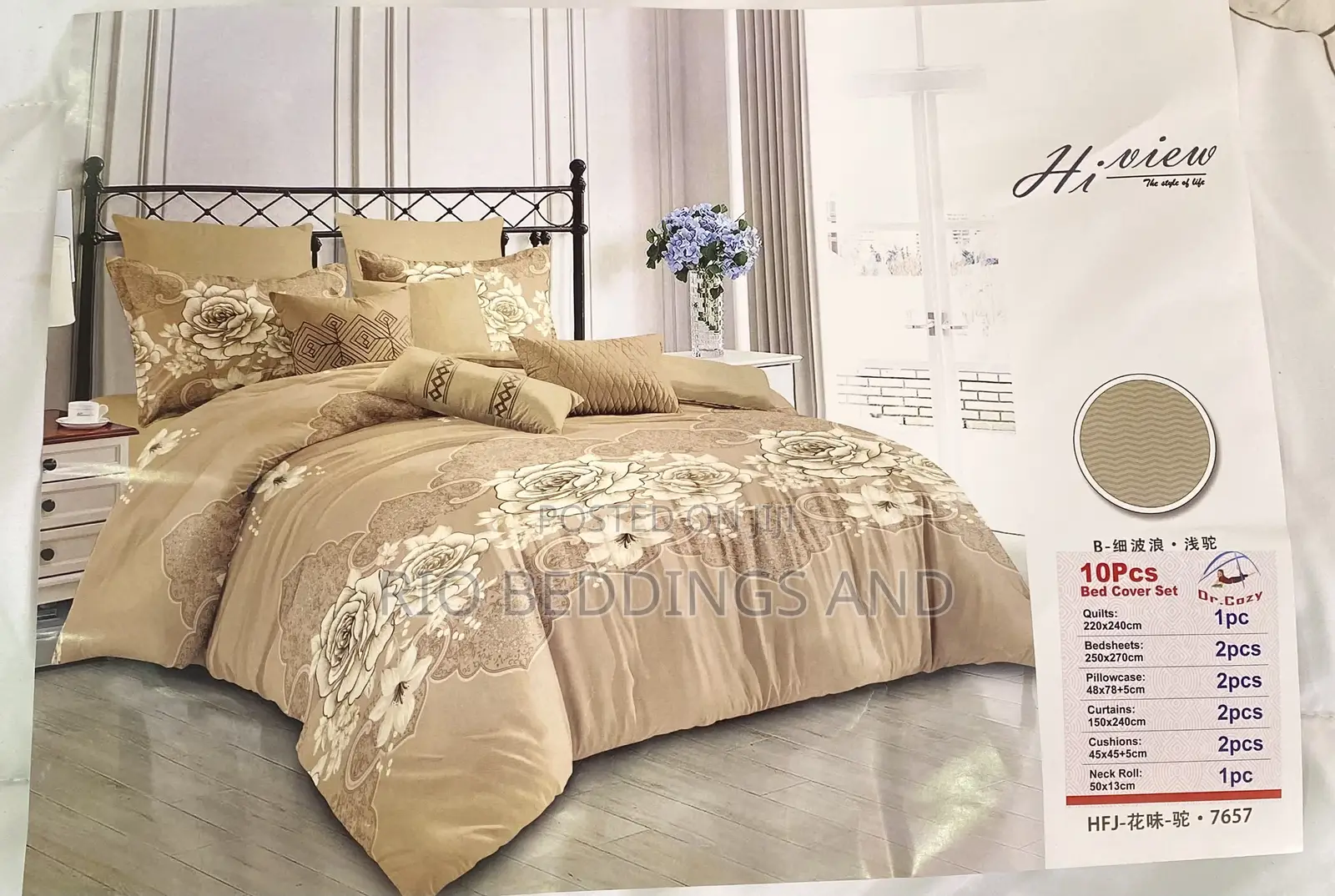 10pcs Duvet Cover Set