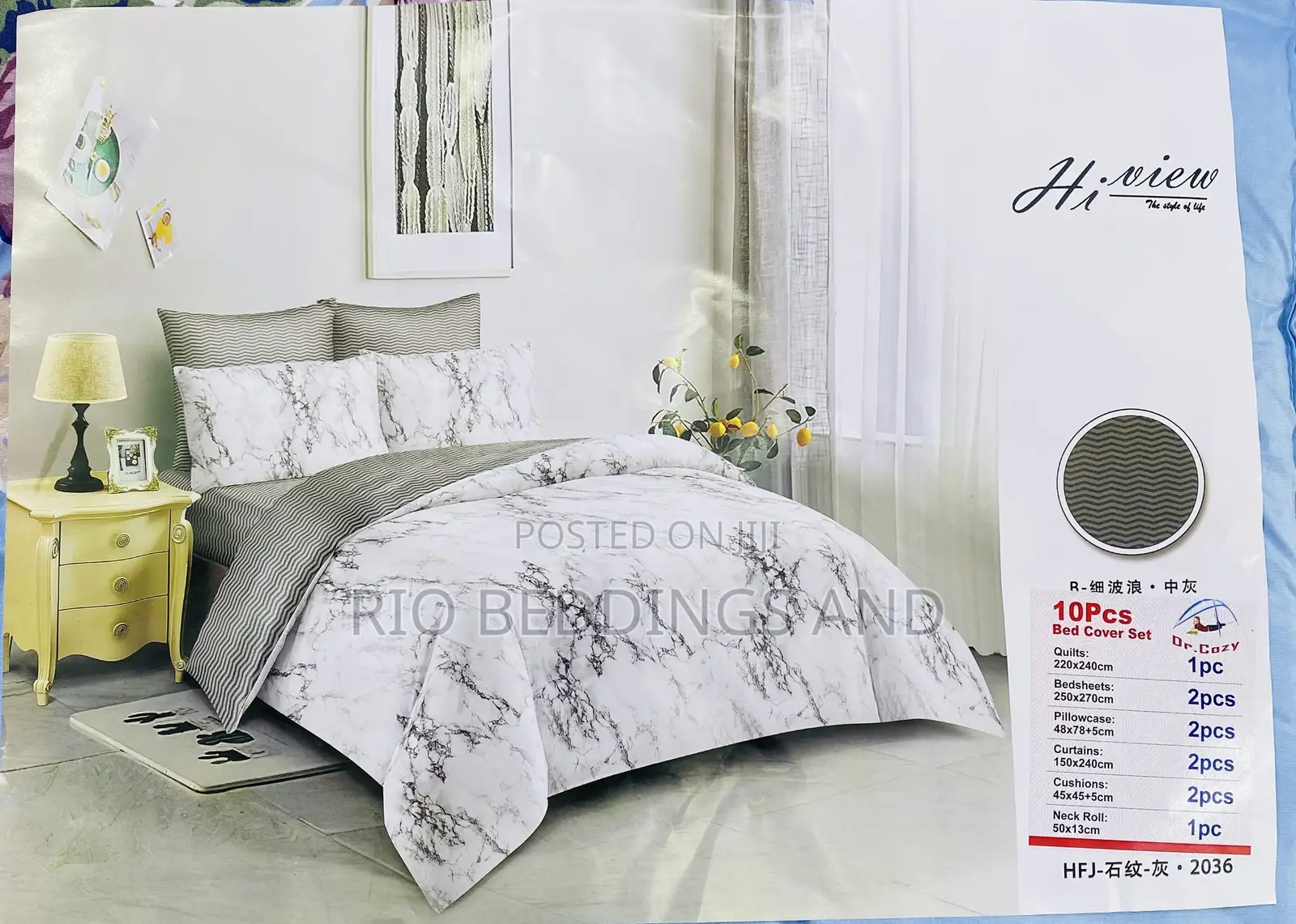 10pcs Duvet Cover Set