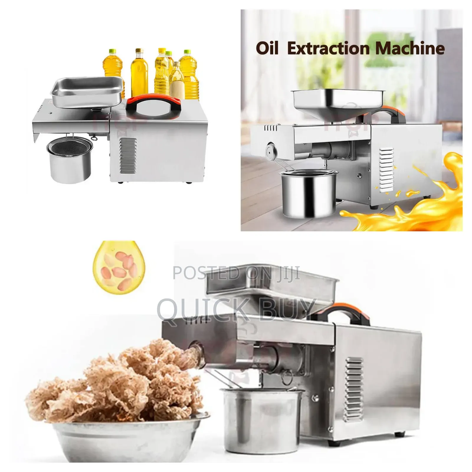 New Electric Oil Press Machine Silver