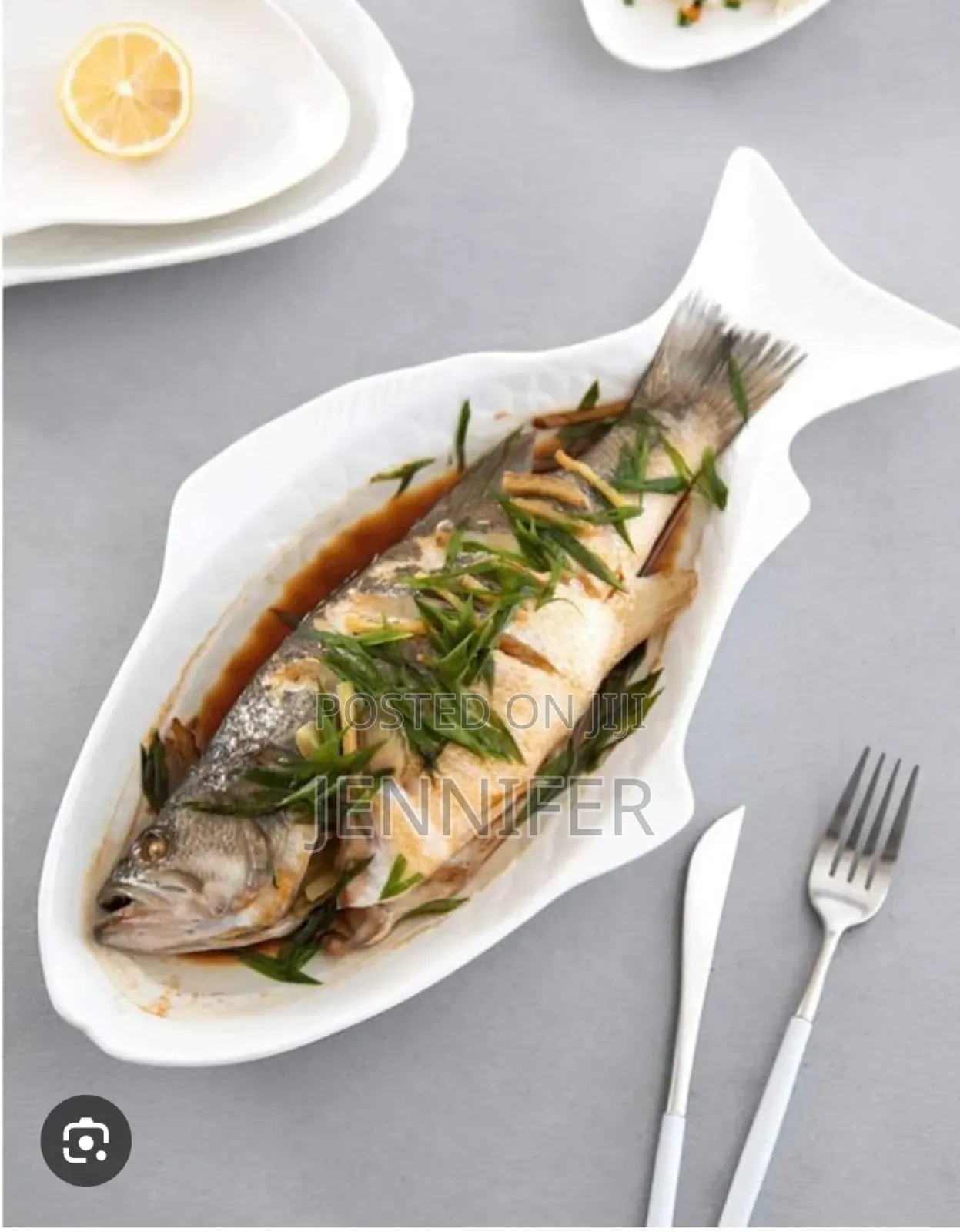 Fish Shaped Dinner Plate