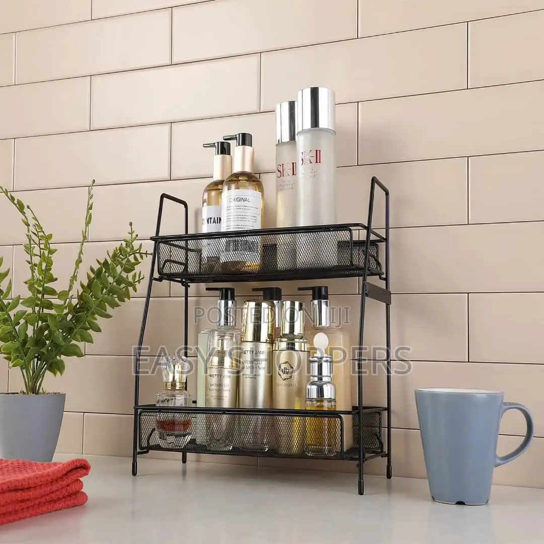 Stainless Steel 2-Tier Rack Kitchen and Bathroom Organizer