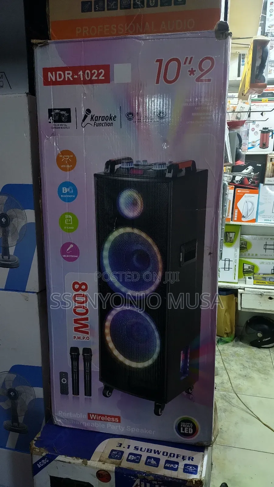 NDR-1022 10+2 Channel Rechargeable Wireless Party Speaker