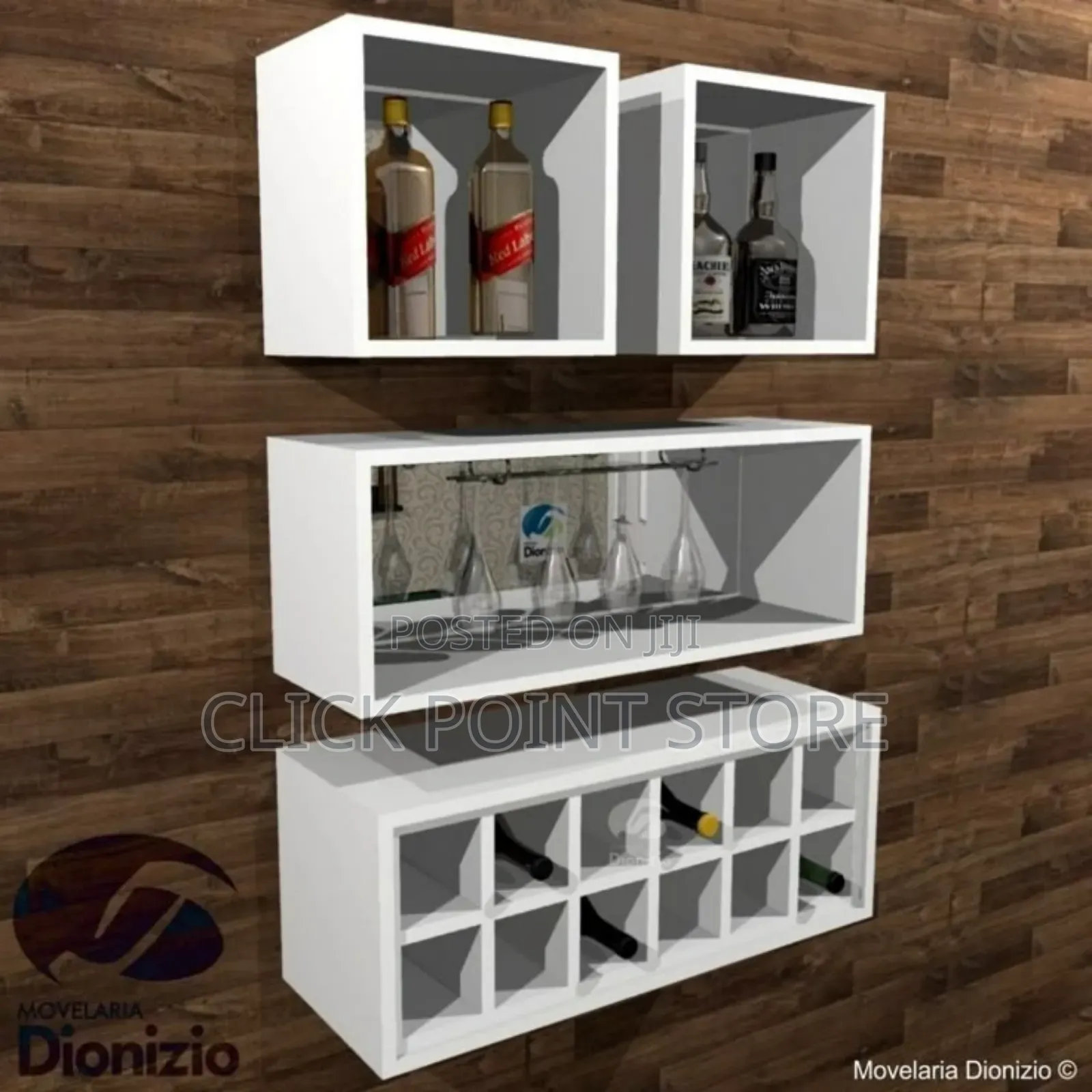 Wall Mounted Wine Racks/ Mini Bar Shelves for Wine