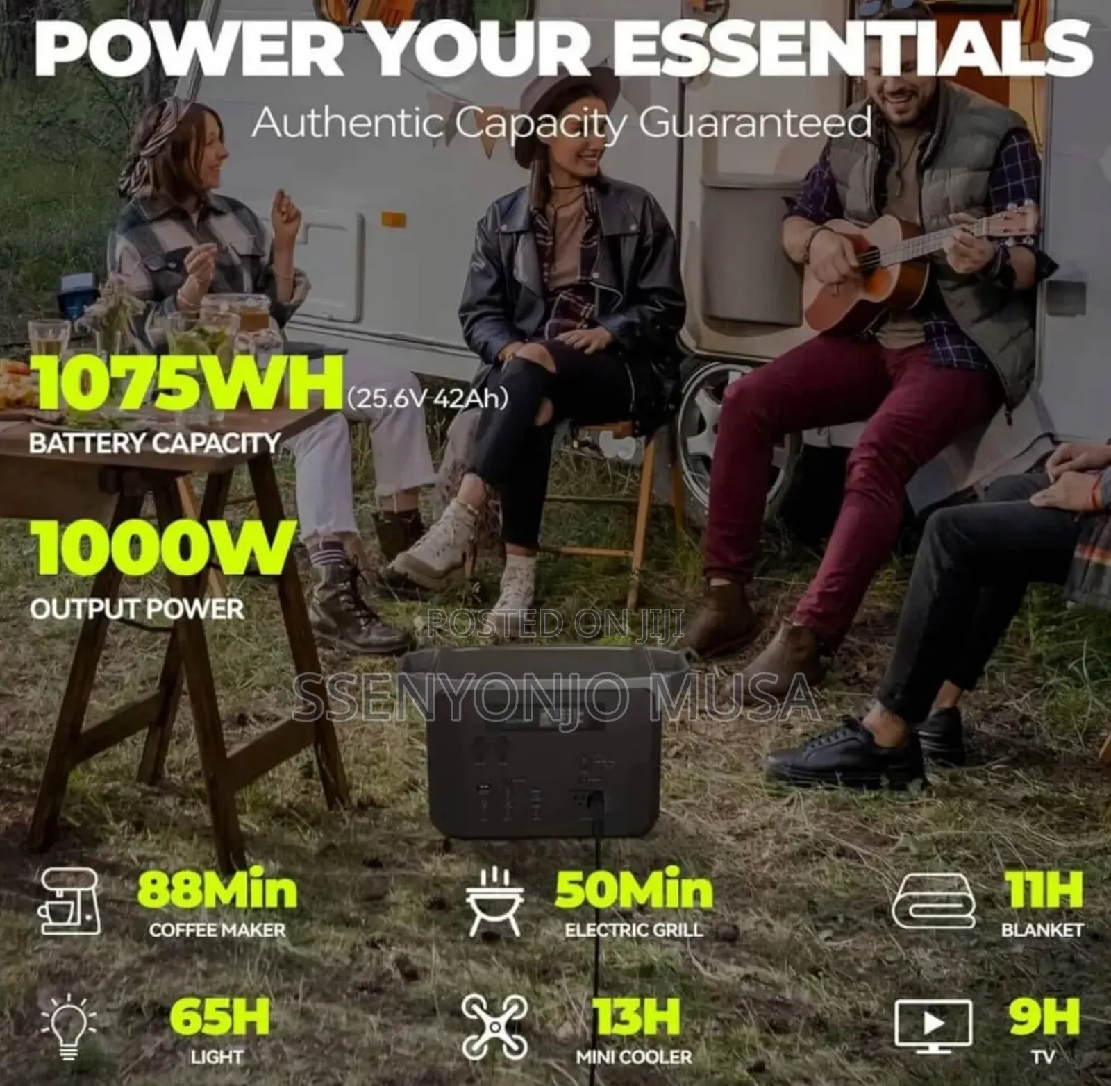 1000w Portable Power Station With 1075wh Capacity 9 Ports
