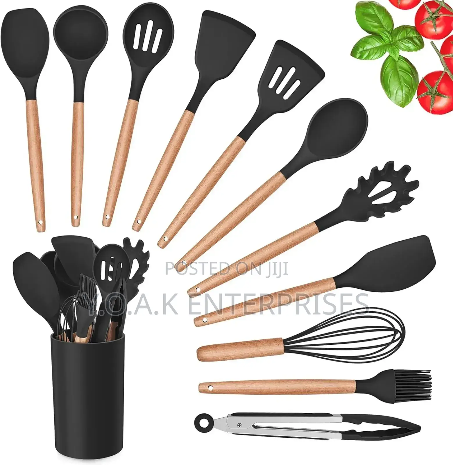 Silicone Kitchen Spoons Set