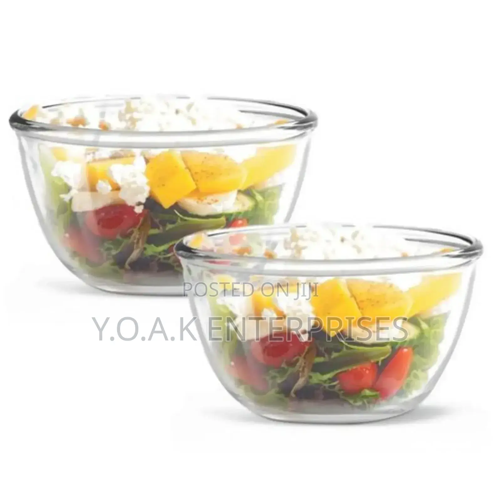 Heavy Glass Salad Bowl 4.5 Liters