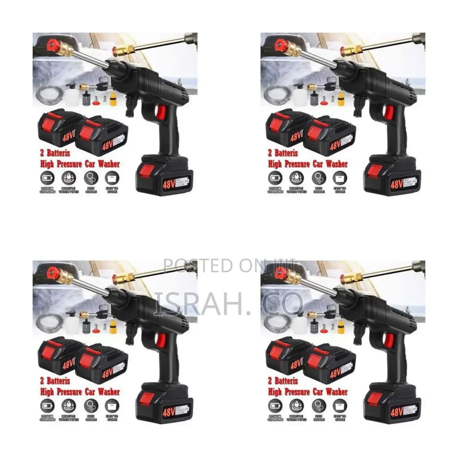 Cordless High Pressure Multi Purpose Car Washer 48vh