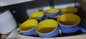 Yellow and Blue Tea Cups