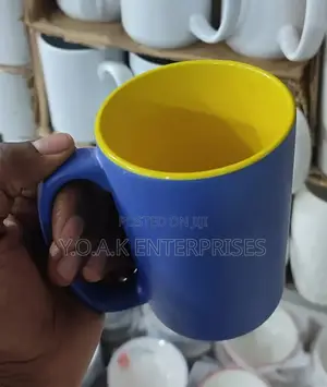 Yellow and Blue Tea Cups