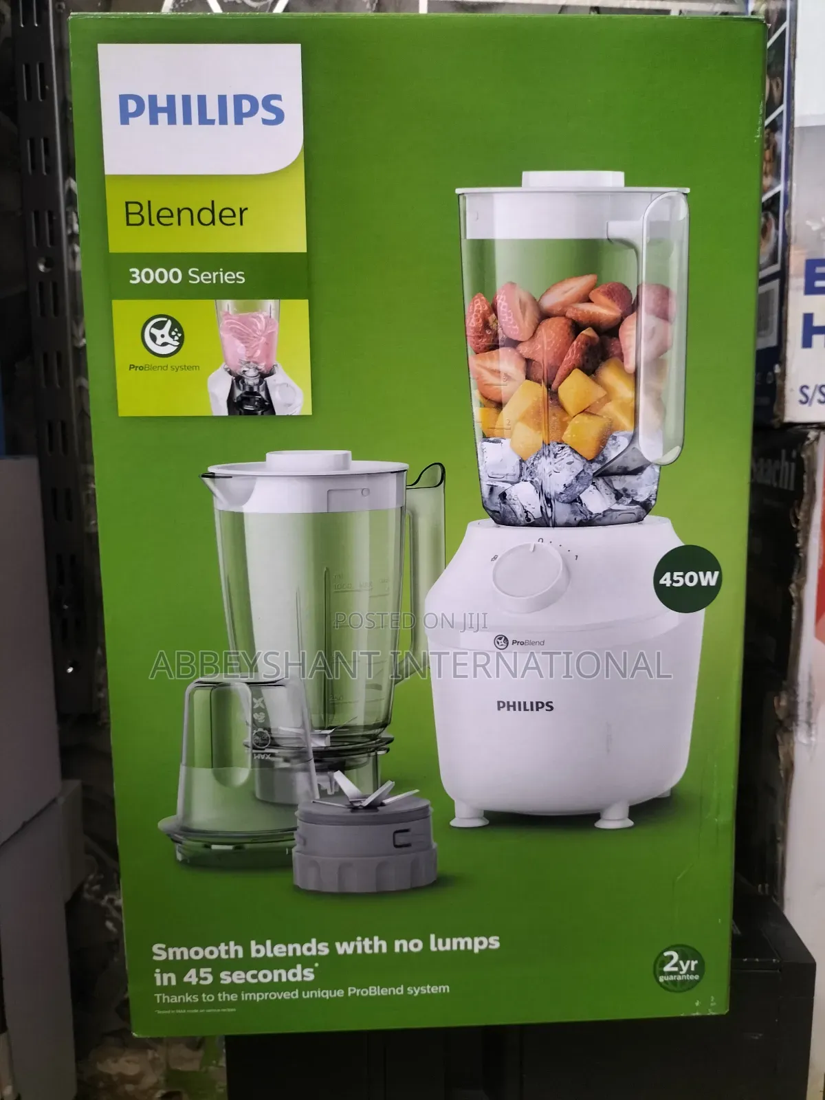 Philips Blender 1.9litres Blender 450w 3000 Series - White