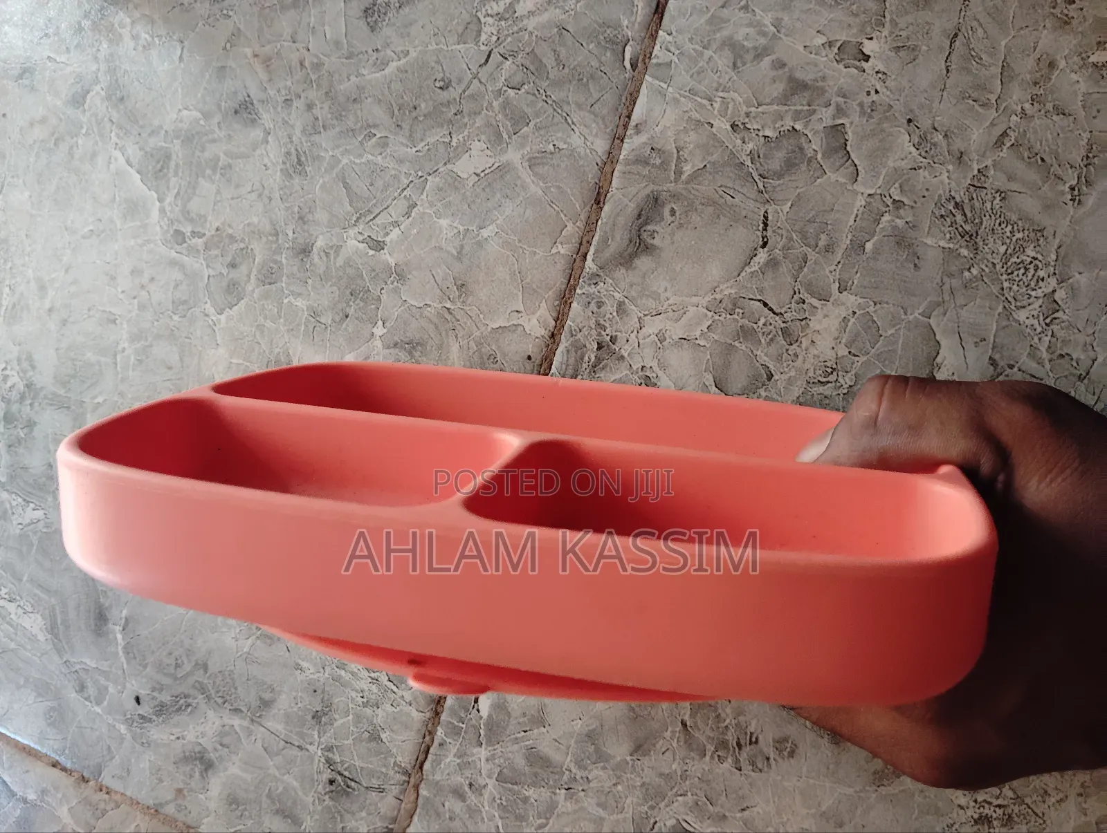 Toddler Heavy Duty Silicone Divided Plate With Suction Foot