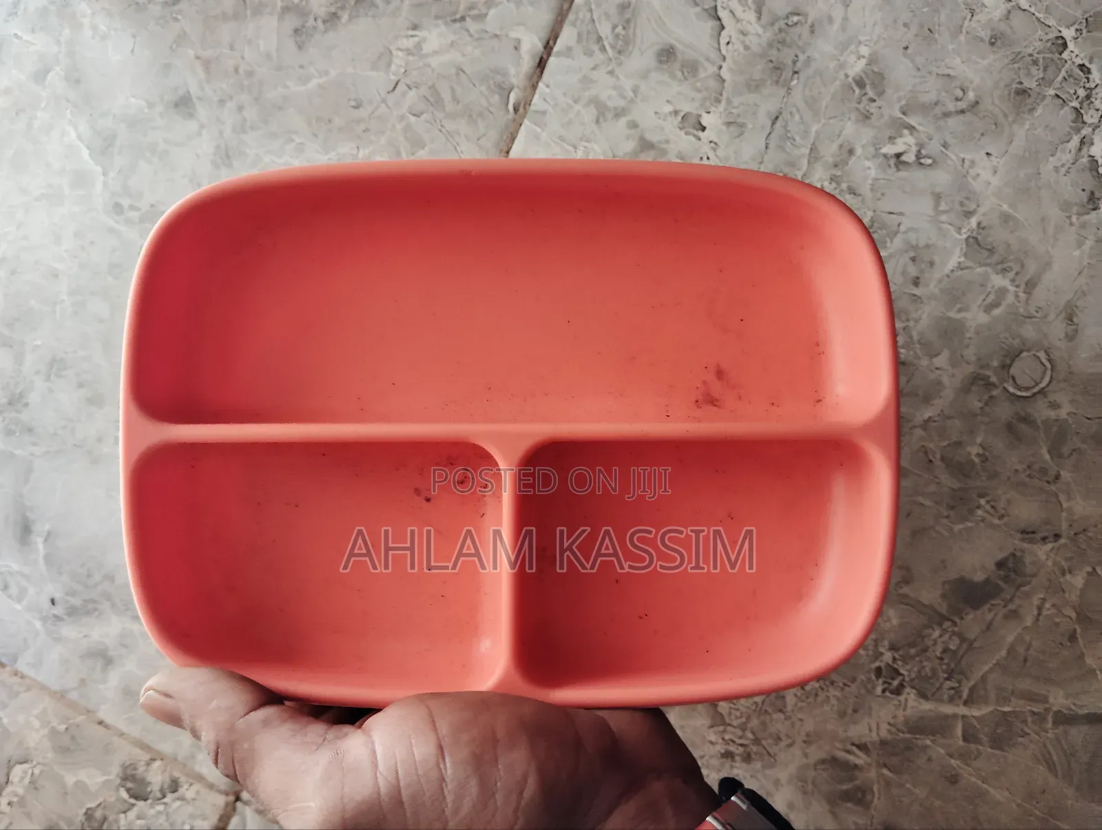 Toddler Heavy Duty Silicone Divided Plate With Suction Foot