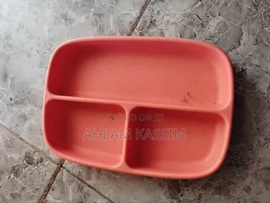 Toddler Heavy Duty Silicone Divided Plate With Suction Foot