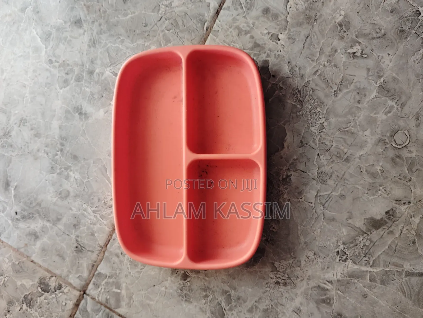 Toddler Heavy Duty Silicone Divided Plate With Suction Foot