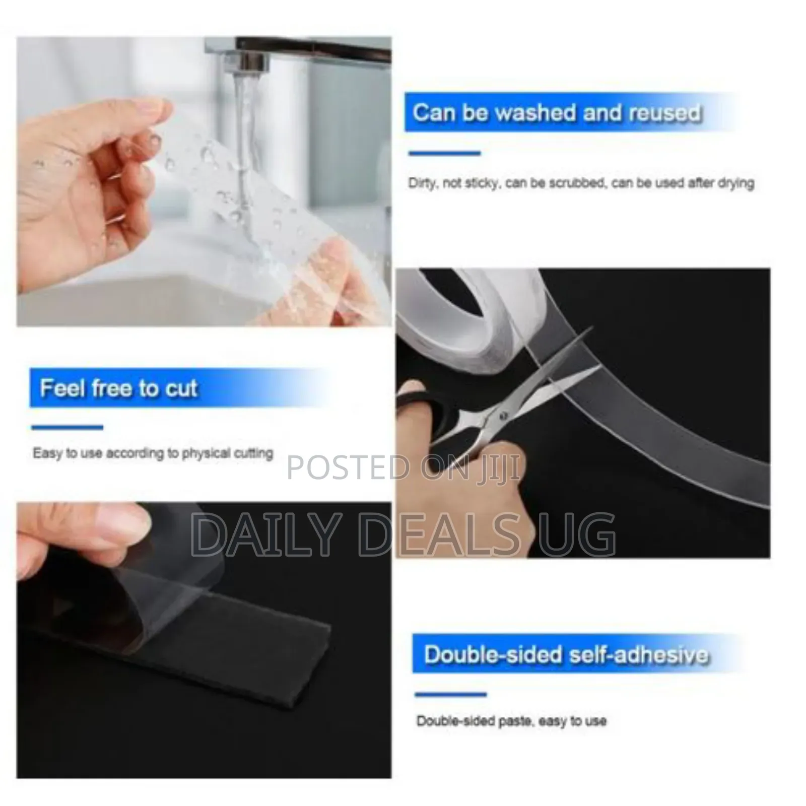 5m Multipurpose Double Sided Nano Adhesive Magic Nano Tape