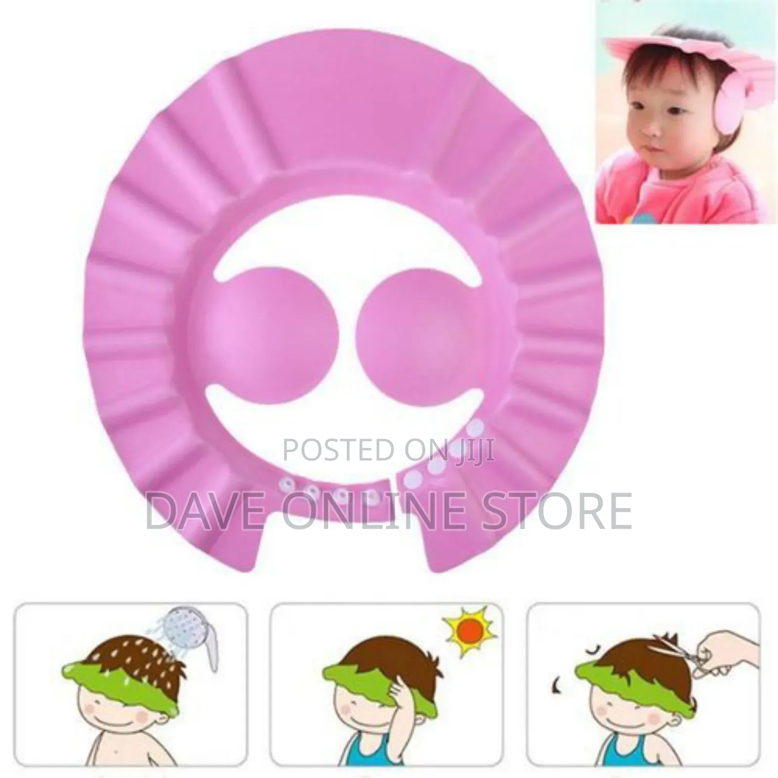Fashion Child Kids Baby Shower Eye Ear Protector Head Cover
