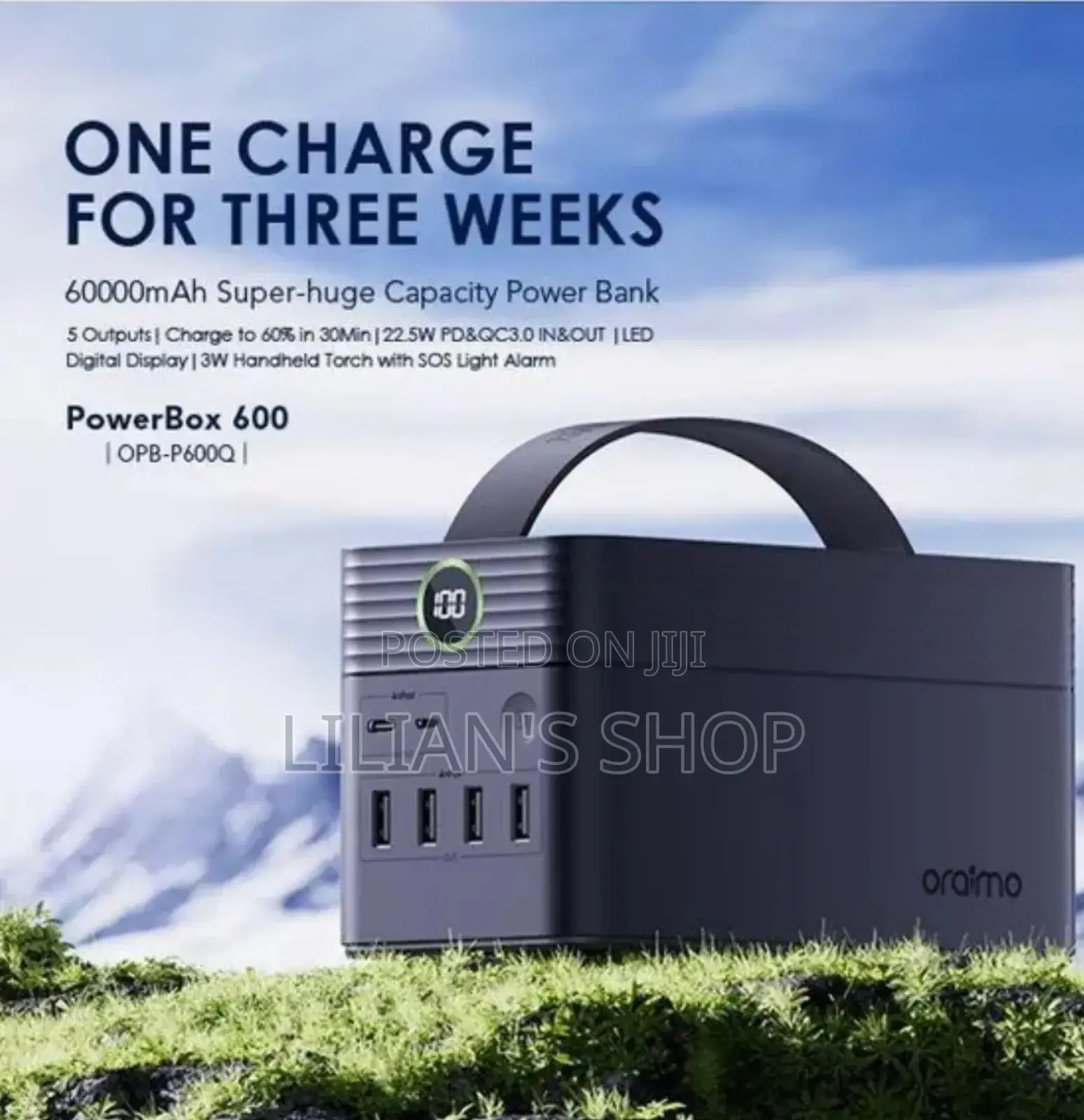 Oraimo Powerbox 600 60000mah 22.5w Power Bank