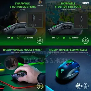 Razer Naga Pro Modular Wireless Gaming Mouse