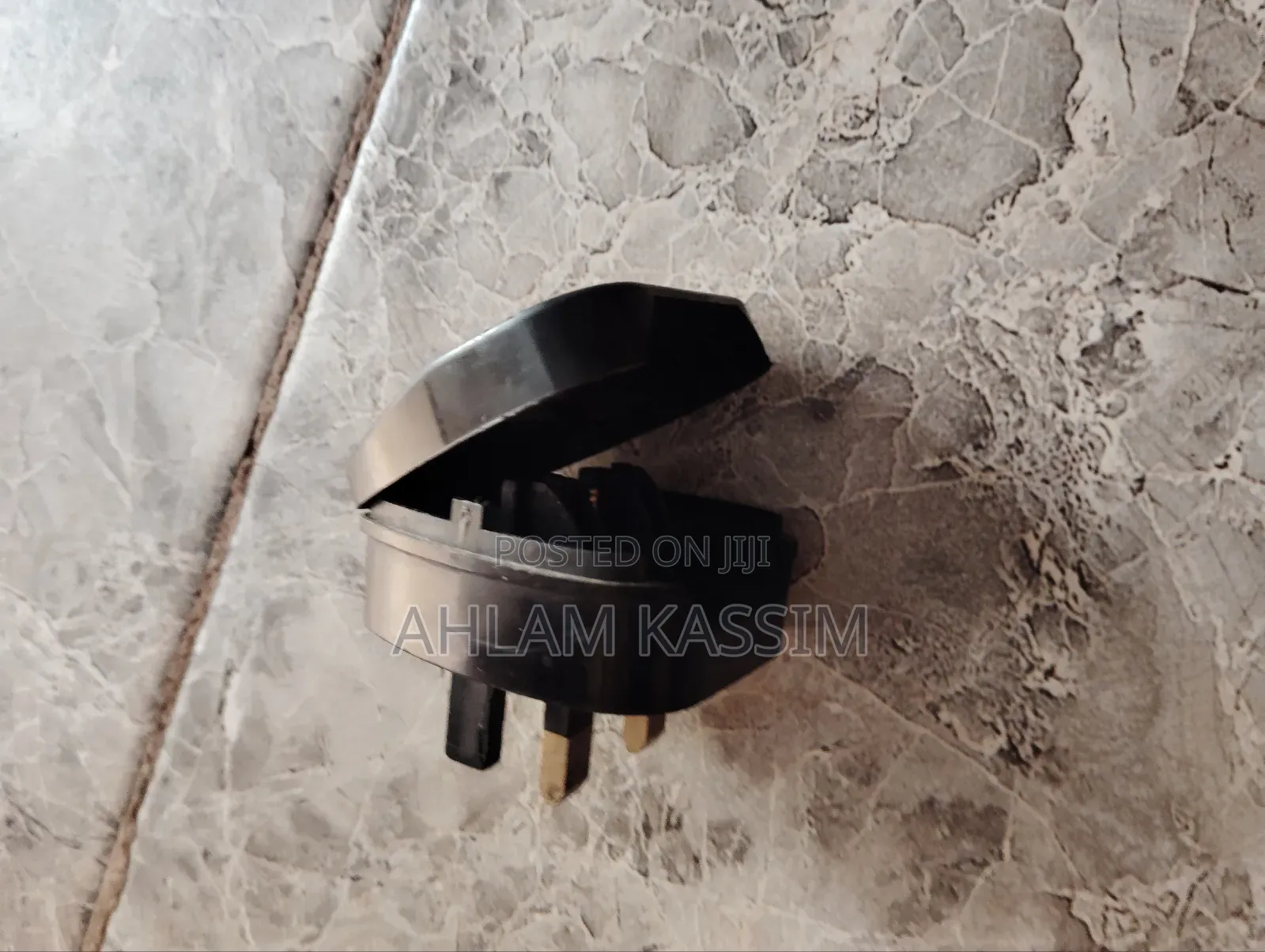 Fused Electrical Plug Converter Flat 2pin Female to 3pinmale
