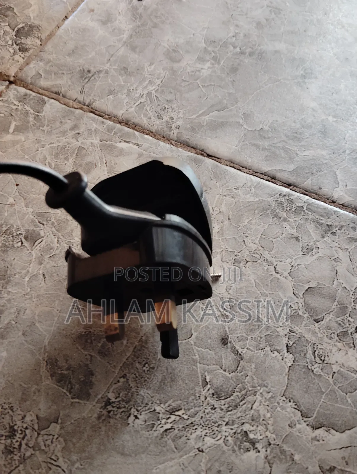 Fused Electrical Plug Converter Flat 2pin Female to 3pinmale