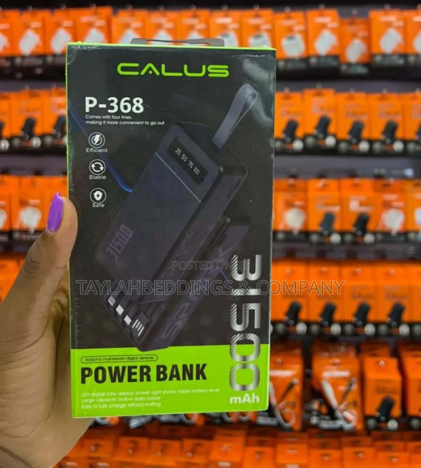 31500mah Calus High Capacity Power Bank Fast Charge Portable