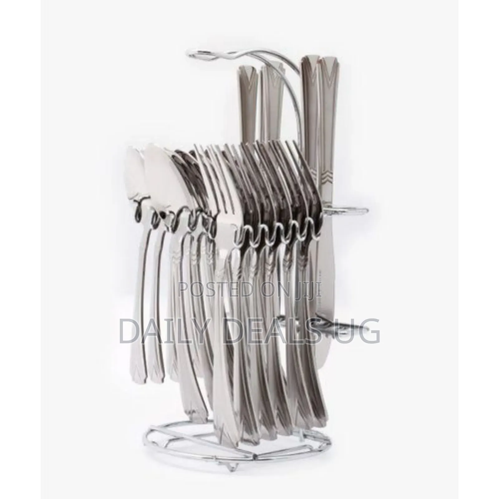 Royalford Rf2086 24pcs High Quality Cutlery Set-Silver