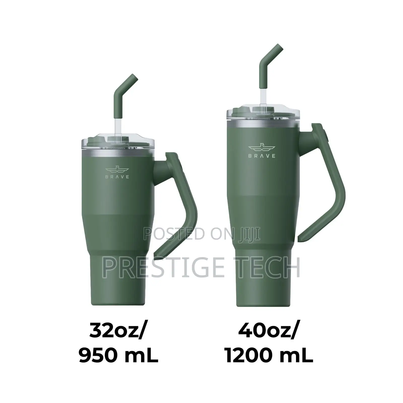 Brave Vacuum Travel Mug, Insulated Bottle, 2in1 Lid, Hot 12hours