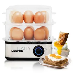 Geepas Electric Egg Boiler for 16 Eggs With Poacher
