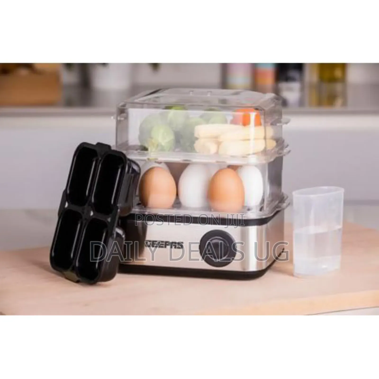 Geepas Electric Egg Boiler for 16 Eggs With Poacher