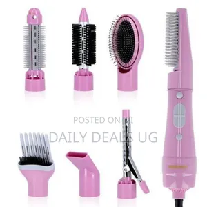 Geepas 8 in 1 Electric Hair Styler and Blow Dryer Pink
