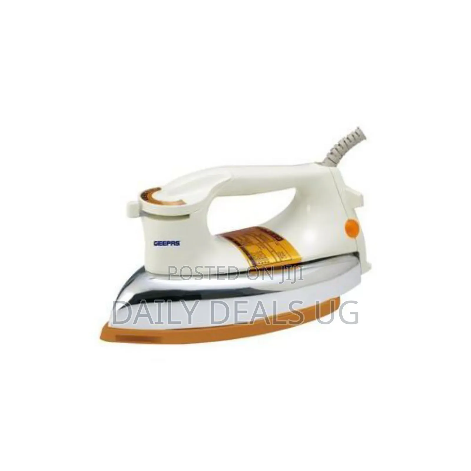 Geepas Heavy Weight Dry Iron Non Stick Sole Plate