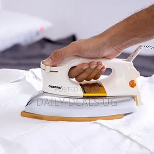 Geepas Heavy Weight Dry Iron Non Stick Sole Plate