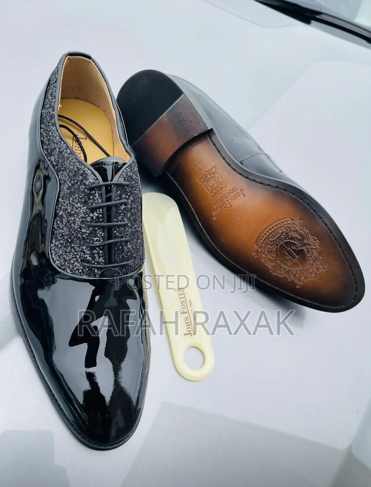 Original Classic Men’S John Foster Shinny Mirror Gentle Shoe