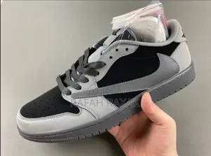 Unisex Nike Air Jordan 1 X Cactus Jack Gray Sneakers