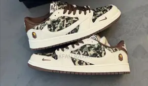 Nike Jordan 1 Low X Fragment X Travis Scott X Bape Sneakers
