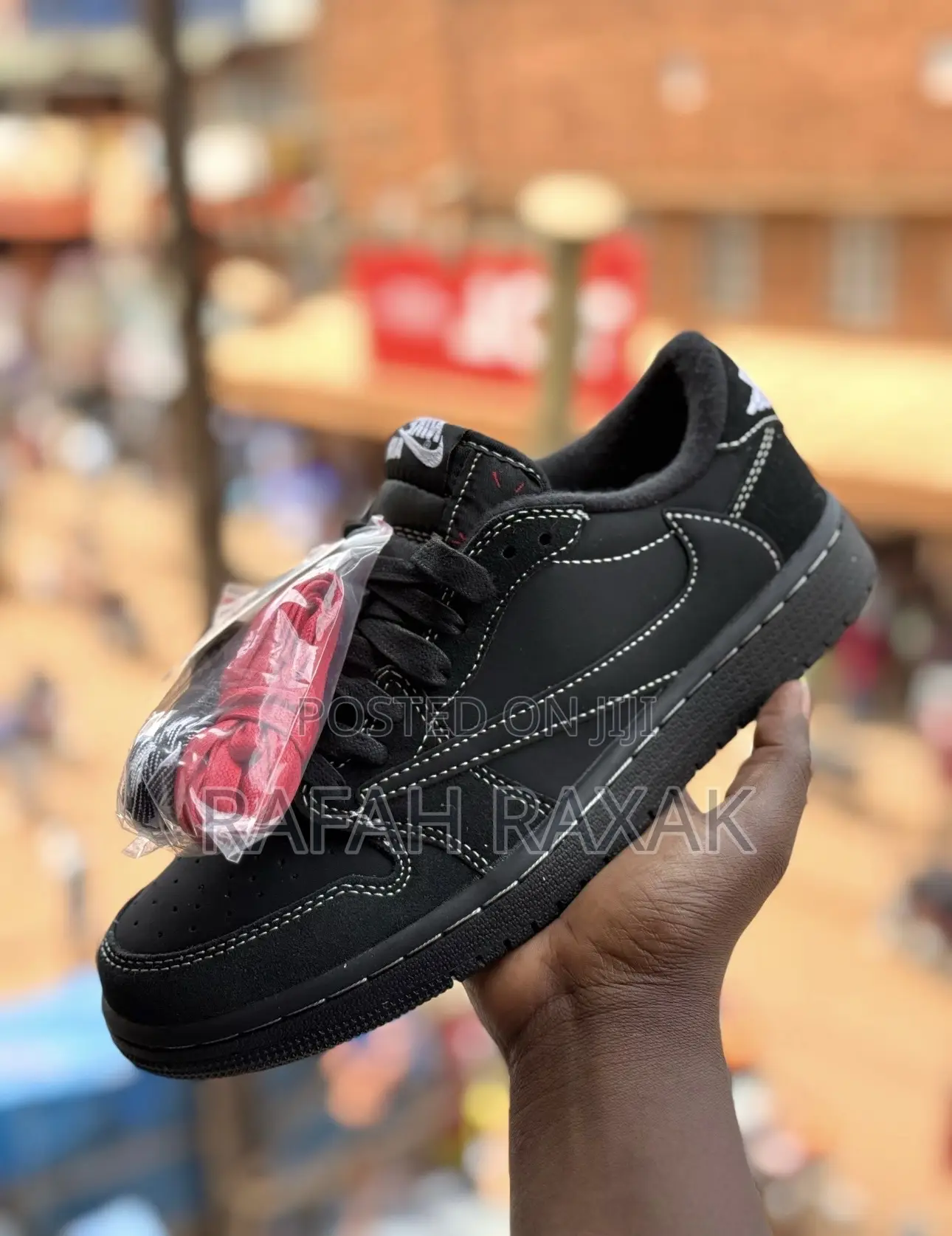 Nike Air Jordan 1 Low X Travis Scott Black Phantom Sneakers