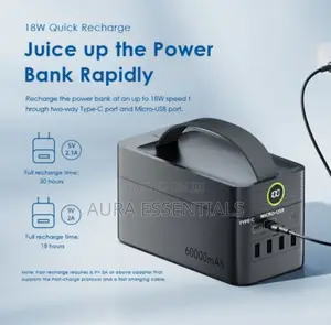 Oraimo Powerbox 600 60000mah 22.5w Power Bank