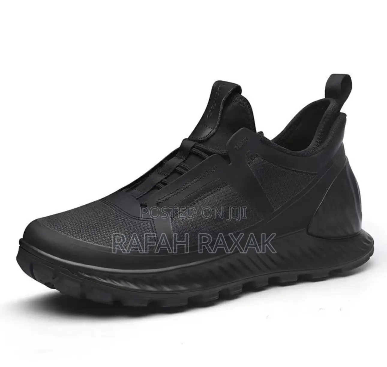 Original Triple Black Ecco Exostrike Casual Slip on Sneakers