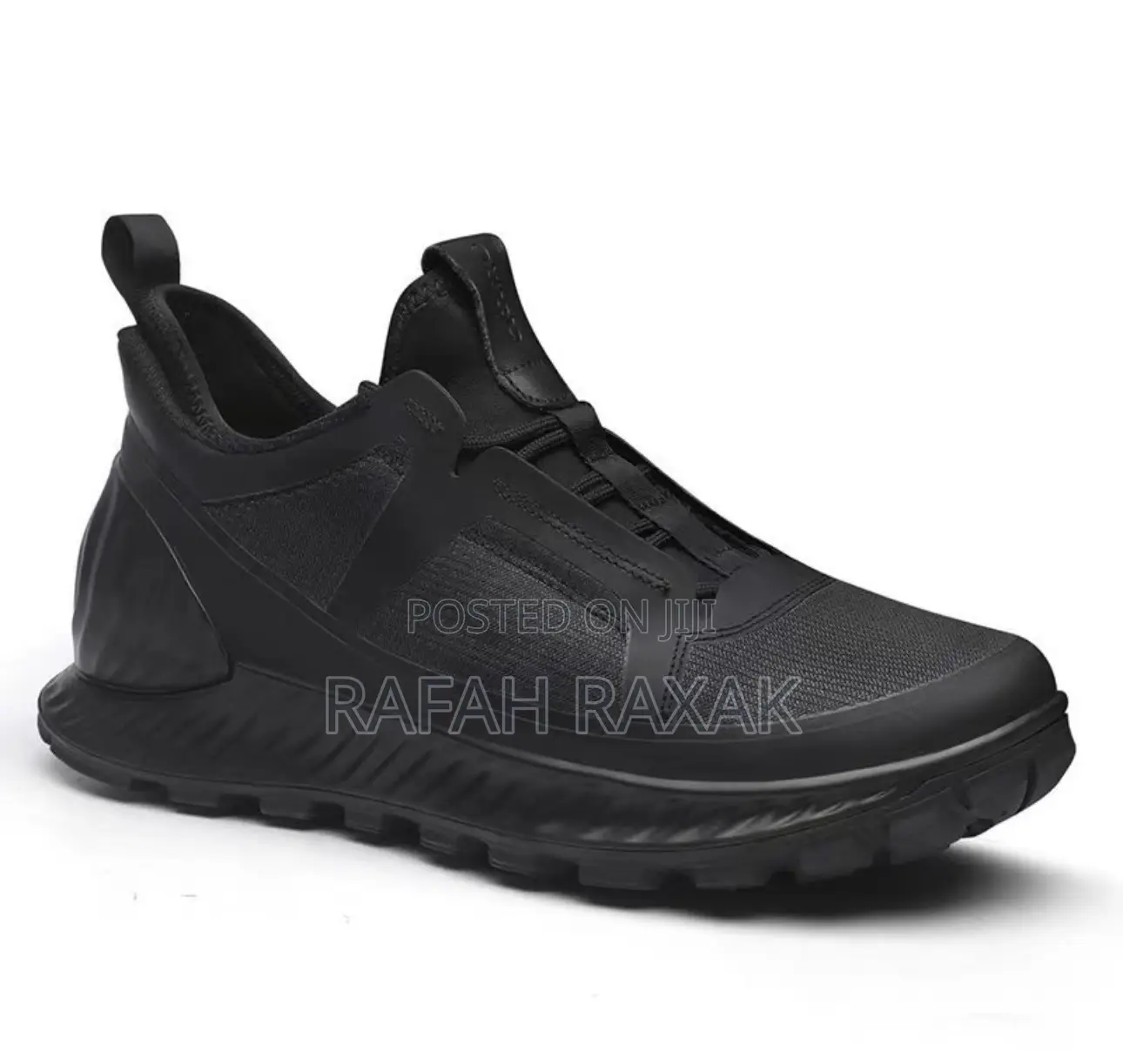 Original Triple Black Ecco Exostrike Casual Slip on Sneakers