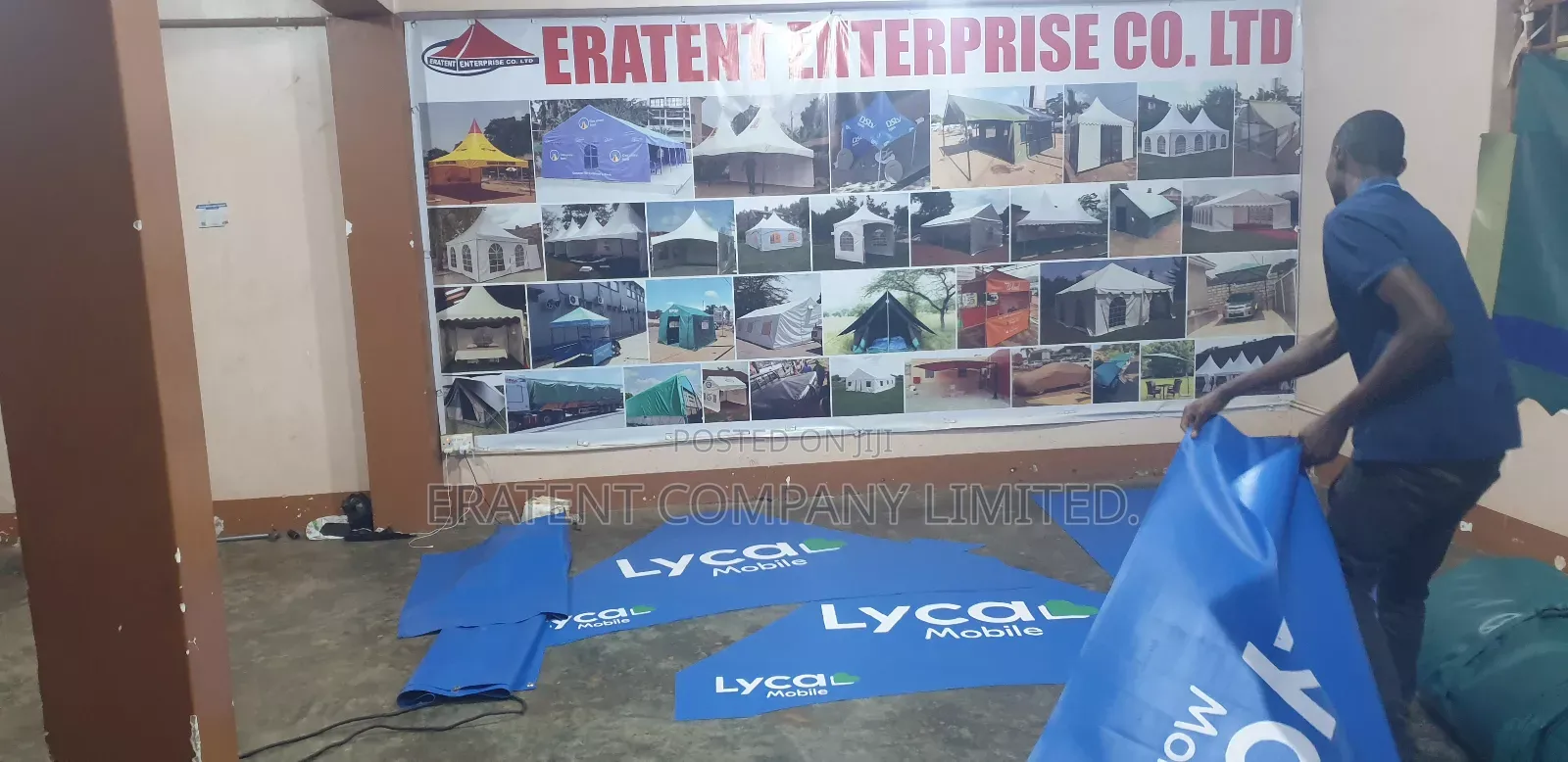 2mx2m Branded Exhibition Tents in Strong Materials.