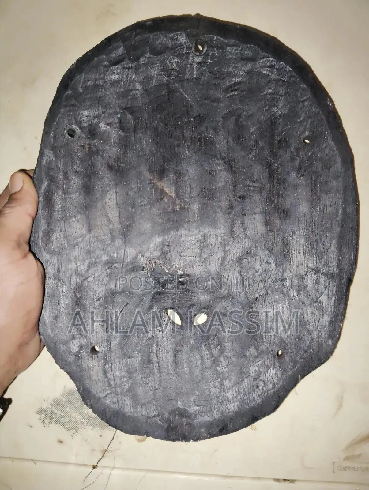 Gorilla Face Wooden Art Sculpture Decoration