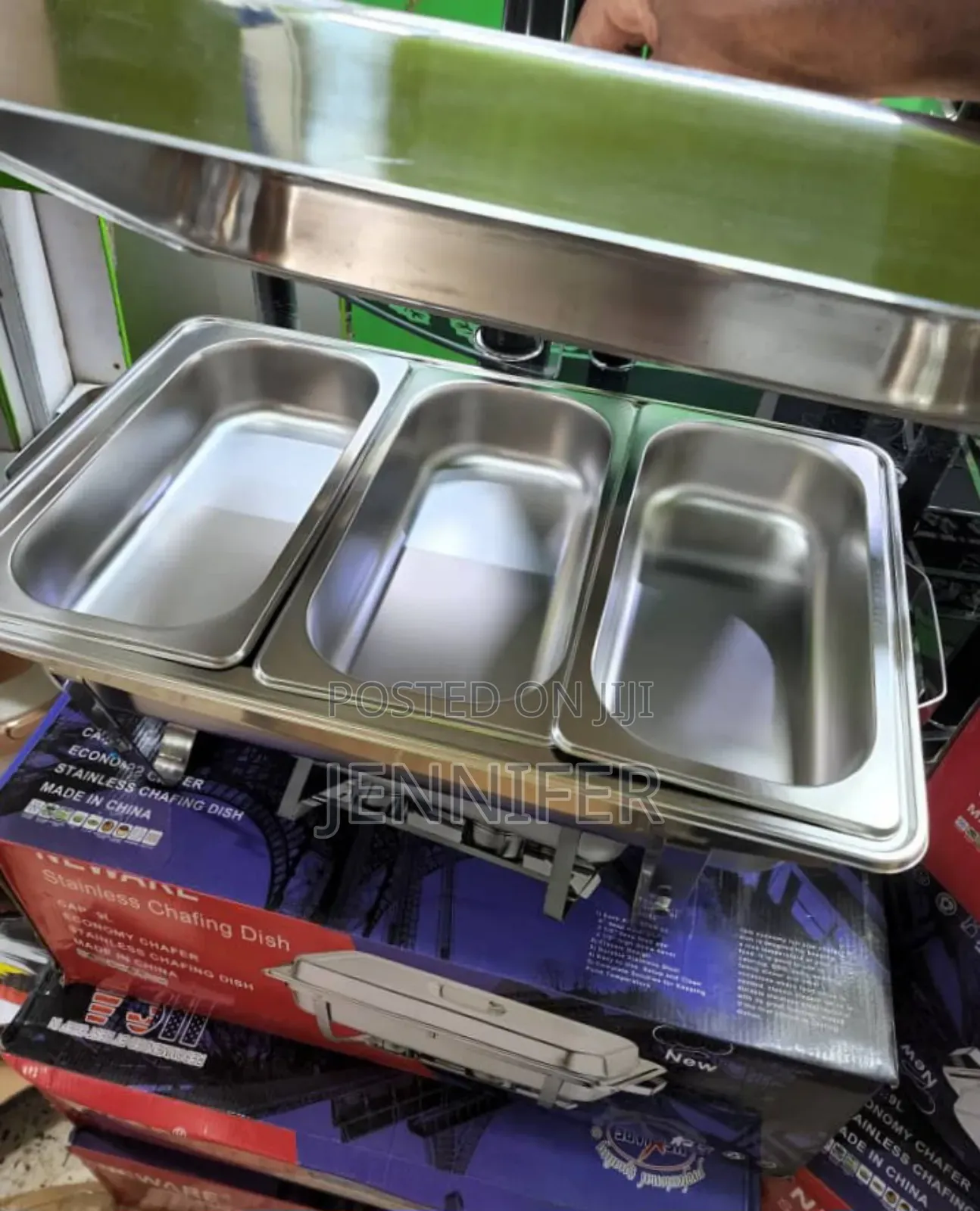 Neware Stainless Large Triple Chaffing Dish Food Warmer