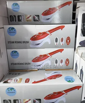 Steam Ironing Brush Red White