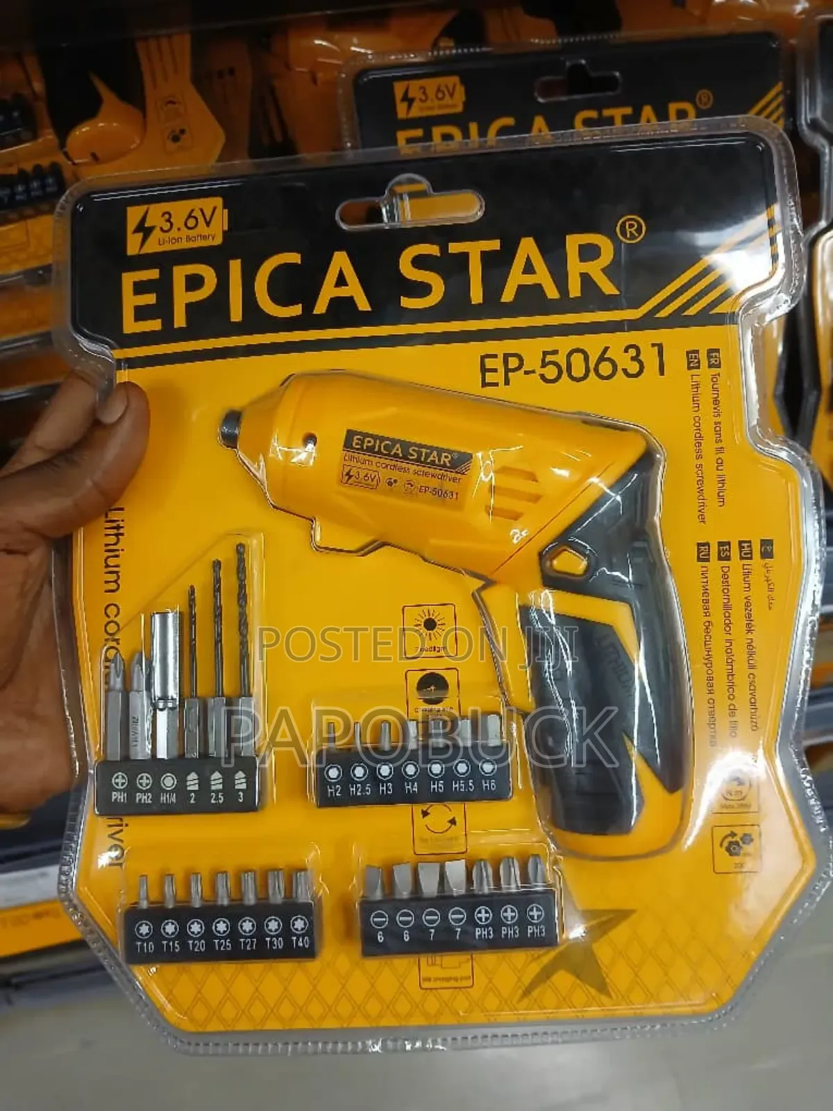 25 PCS Epica Star Lithium Cordless Screwdriver Set