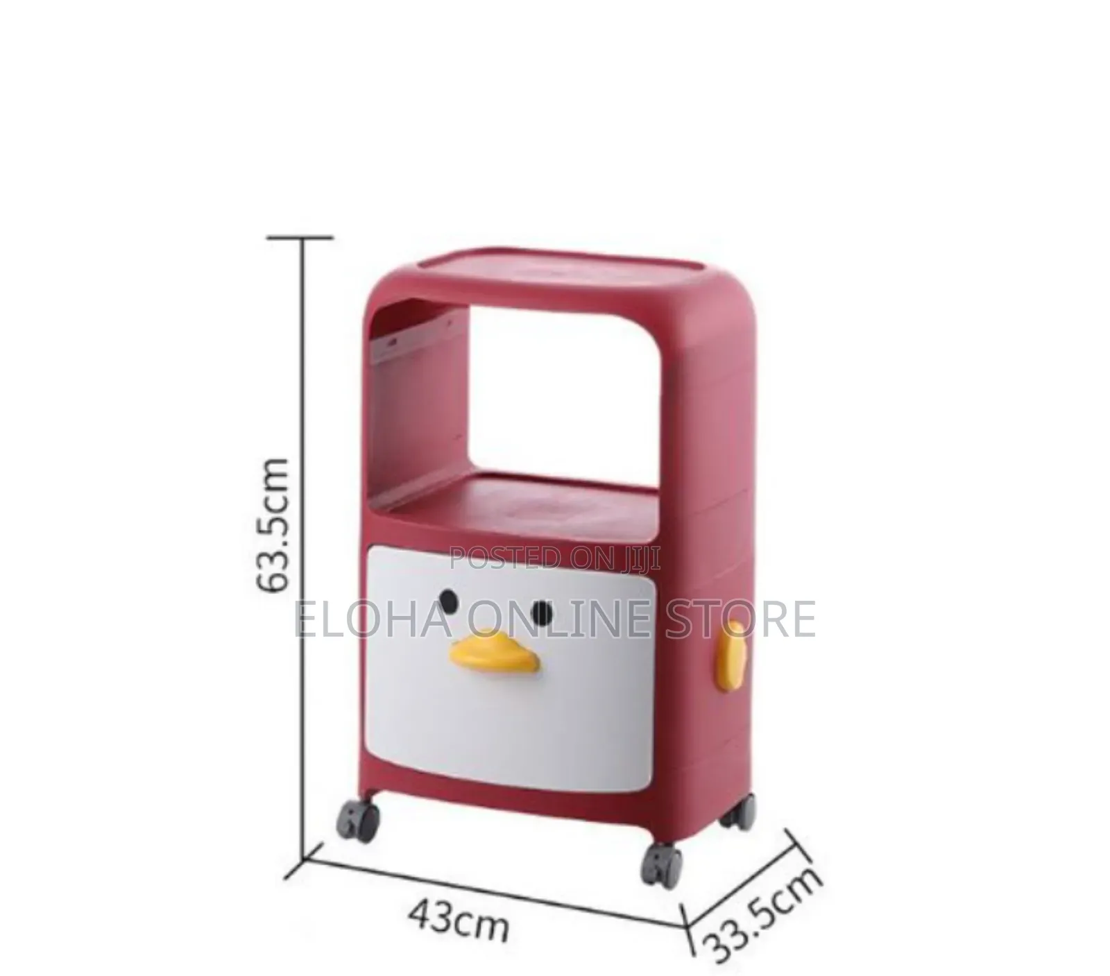 2 Level Unique Cartoon Plastic Kids Drawer