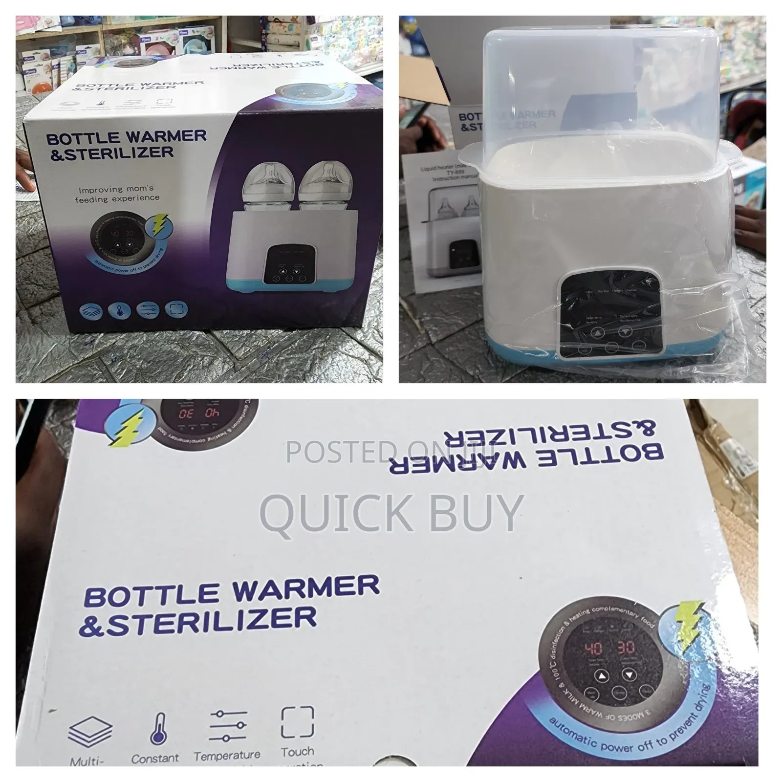 2in1 Smart Twin Baby Bottle Warmer and Steriliser New
