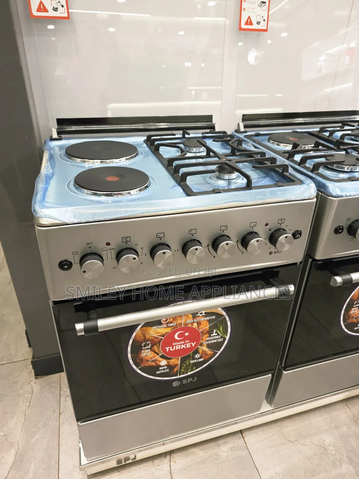 SPJ 60cm by 60cm Stainless Steel Gas Cooker (2+2)